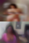 Big black horny woman open